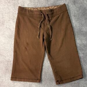 Brown Dankskin Capri Biker Shorts